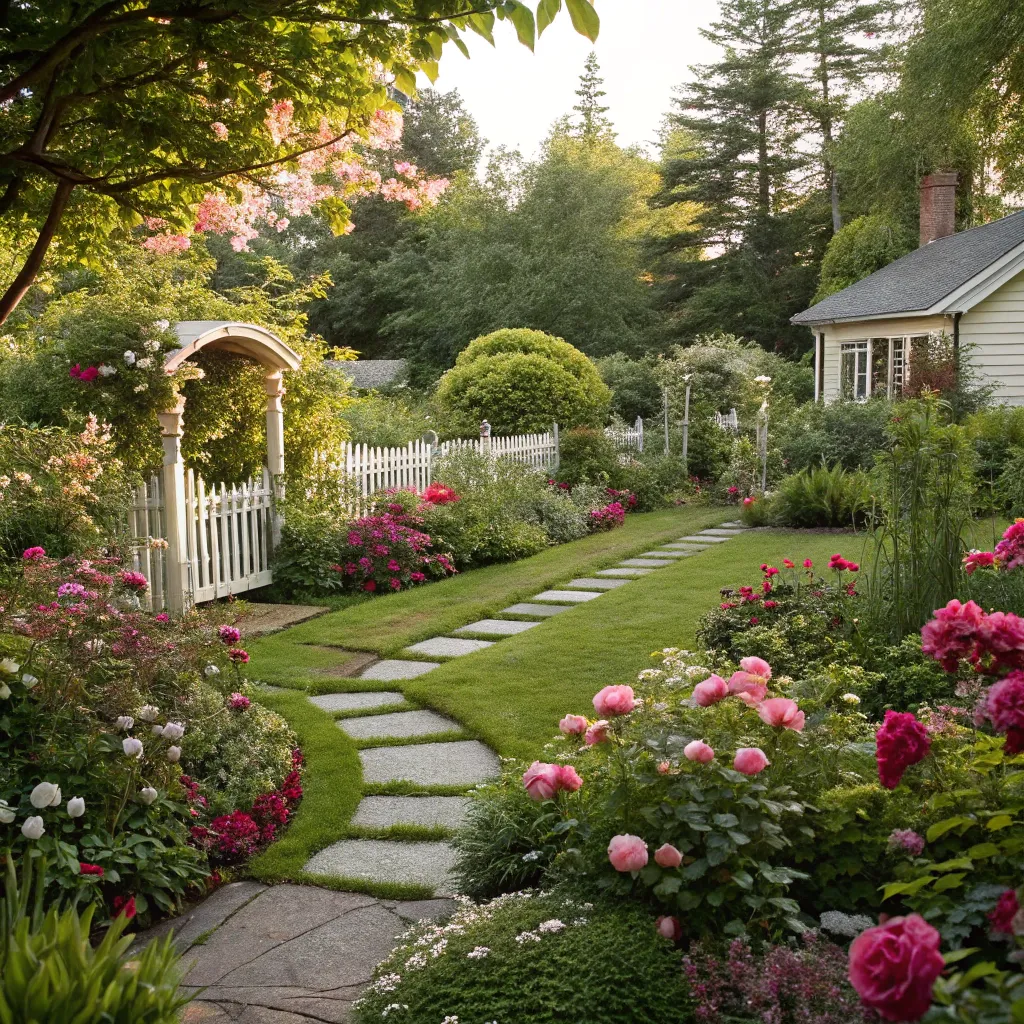 Emily's beautifully landscaped garden